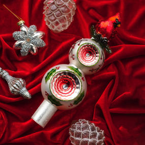 Верхушка для ели "Красный кардинал" 32 см