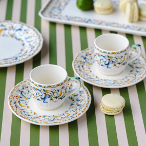 Набор чашек для эспрессо с блюдцами Toscana 85 мл, 4 предмета