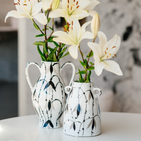 Ваза с ручками Ceramik Leaves 18 см