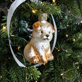 Елочная игрушка "Щенок чау-чау" 7 см