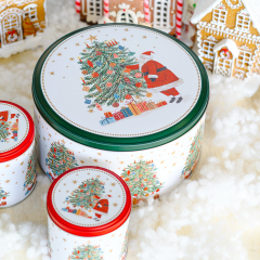 Емкость для торта "Санта с елкой" 12х23 см