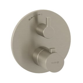 Внешняя часть Kludi Nova Fonte 20885N515 смесителя для душа термостатического, брашированный никель