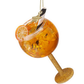 Елочная игрушка "Апельсиновый спритц" 11 см