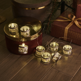 Елочная гирлянда Elly "Барабаны", длина 1,5 м, цвет серебро