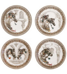 Набор тарелок салатных Chevaux du vent 22 см, 4 шт
