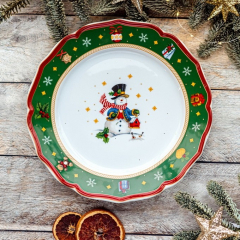 Блюдо "Снеговик" Happy Wintertime 33 см