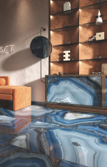 Плитка Керамогранит Bottega Glamour 60х120 Full Polished, Onice Blue, 8,5 мм