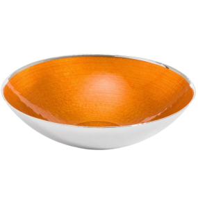 Чаша для фруктов Dogale Fenice Arancio 32 см, оранжевая