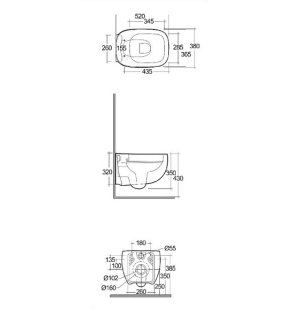 Унитаз подвесной RAK Ceramics Illusion, с сиденьем, белый