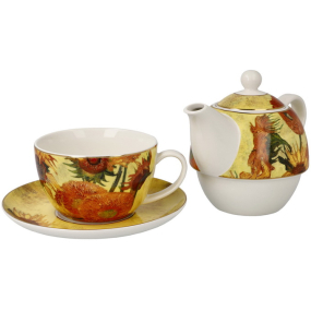Набор чайный на 1 персону "Подсолнухи", 3 предмета