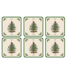 Набор подставок под кружку Christmas Tree 10,5x10,5 см, 6 шт
