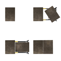 Стол Calligaris Duca 160(220)х90 CS4089-R160, Calacatta Black Marble