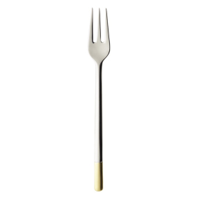 Вилка для выпечки Ella part.gold plated 15,9 см