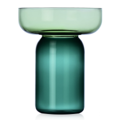 Ваза Aura 25 см, цвет зеленый/петроль