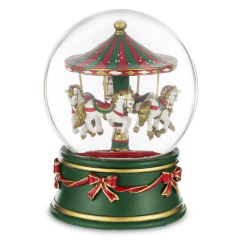 Снежный шар "Карусель" 16х11 см