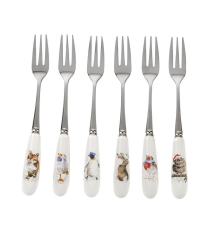 Набор вилок десертных "Лесные жители", Christmas, 6 шт