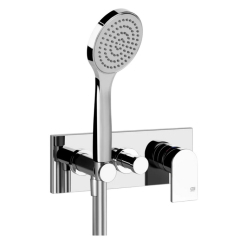 Внешняя часть Gessi Emporio 44900.031 смесителя для душа, с ручной лейкой и шлангом, хром