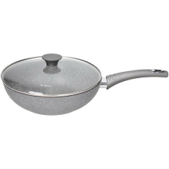 Вок с крышкой Cottura Pure Roq 28 см
