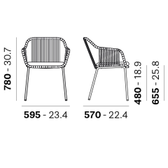 Стул Pedrali Babila 2795, Verde
