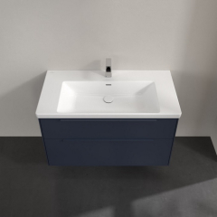 Тумба подвесная Villeroy & Boch Subway 3.0 97x58x48 C570L2VQ, с подсветкой, Marine Blue