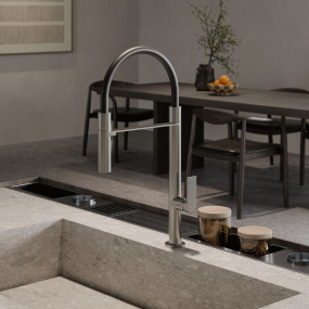 Смеситель для кухни Kludi Qord 56859N575, брашированный никель