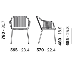 Стул Pedrali Babila 2795, Beige