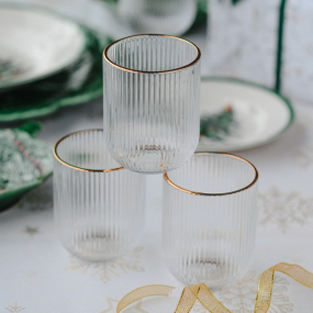 Набор стаканов Glass Trasp.filo Oro 300 мл, 3 шт
