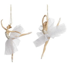Новогодняя игрушка "Балерина" 13 см, в ассортименте