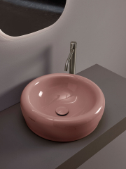 Раковина накладная Flaminia Siena 46х46 SN46ATC, Terracotta