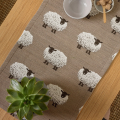 Скатерть-дорожка Fluffys Gang 40х93 см, цвет коричневый