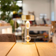 Лампа настольная Zafferano Royal Family Wi-Fi Pro 28 см, цвет золото