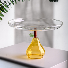 Блюдо на ножке "Груша" Fruits & Flowers 20 см