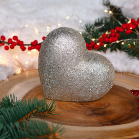 Фигурка "Сердце" Christmas Vega 10 см, цвет серебро