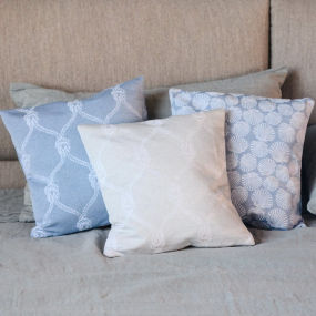 Чехол для подушки декоративной Knots 40х40 см, цвет серебро