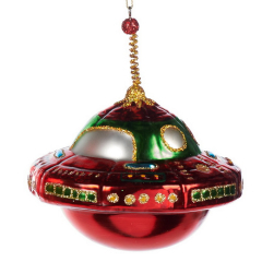 Игрушка на елку "НЛО" 14 см