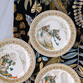 Тарелка салатная Chevaux du vent 22 см (бок о бок)