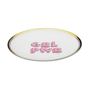 Блюдце "Grl Pwr" La Tavola Scomposta 17 см
