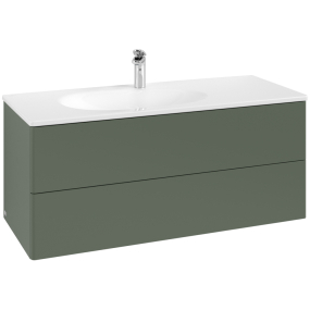 Тумба с раковиной Villeroy & Boch Antao 120х50, Leaf Green Matt Lacquer
