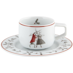 Чашка для эспрессо с блюдцем "Танцы" Noel 90 мл