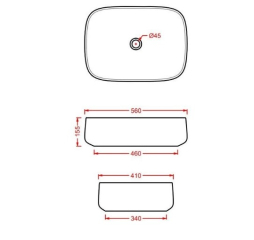 Раковина накладная Artceram Cognac 56х41, grey olive, с клапаном