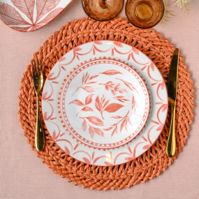 Подложка под тарелку Placemat Peggy 38 см, оранжевая