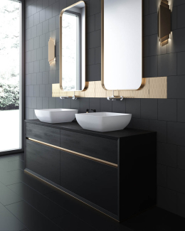 Раковина Holbi Jupiter SR 43x43, из Soft Rock, белая матовая, с клапаном