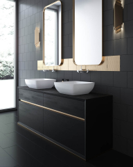 Раковина Holbi Jupiter SR 43x43, из Soft Rock, белая матовая, с клапаном