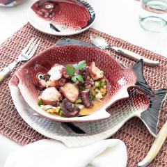 Тарелка глубокая Peixes 24х21 см