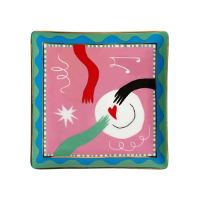 Блюдце квадратное "Руки" Il Frutto Della Passione 11х11 см