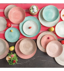 Набор посуды на 6 персон Metropolis Pepper Bamboo, 18 предметов