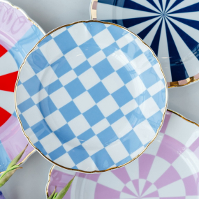 Тарелка салатная Abracadabra 20,5 см, шахматы