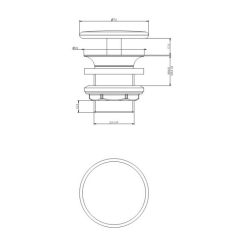 Донный клапан Gessi Universale 01311.031, хром