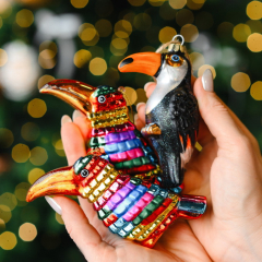 Елочная игрушка "Тукан" 11 см