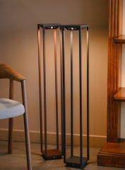 Лампа напольная Zafferano Home Solar 100 см, красно-оранжевая